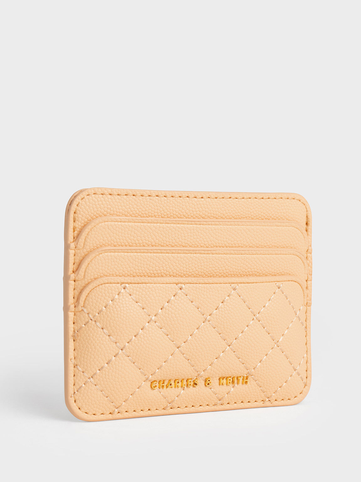 Yellow Quilted Cardholder - CHARLES & KEITH KR