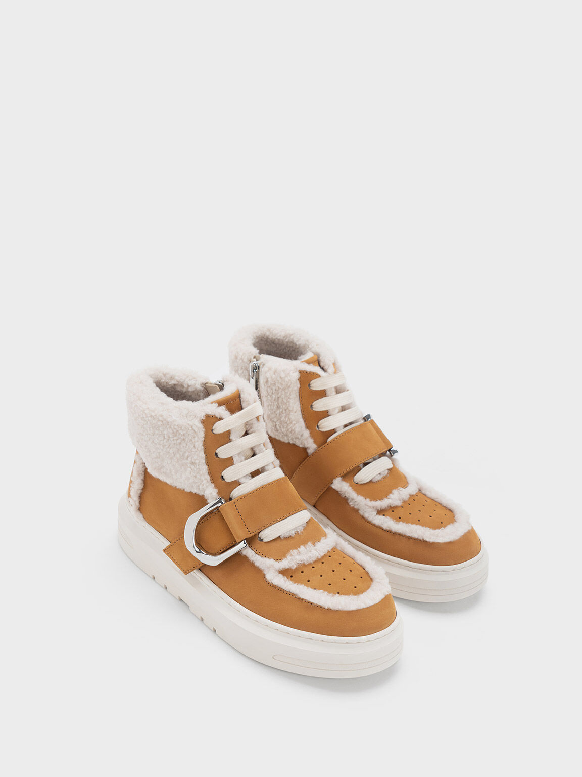 Fur lined canvas sneakers store