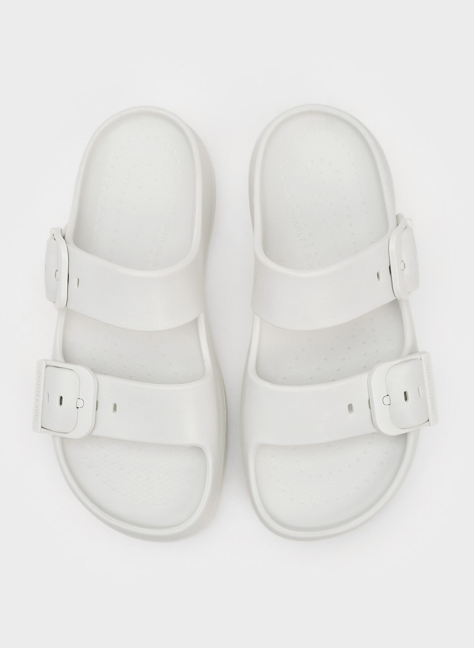 Bunsy Double-Strap Sports Sandals, White, hi-res