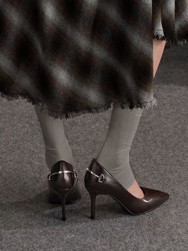 Erinna Metallic-Accent Pointed Pumps, Burgundy, hi-res
