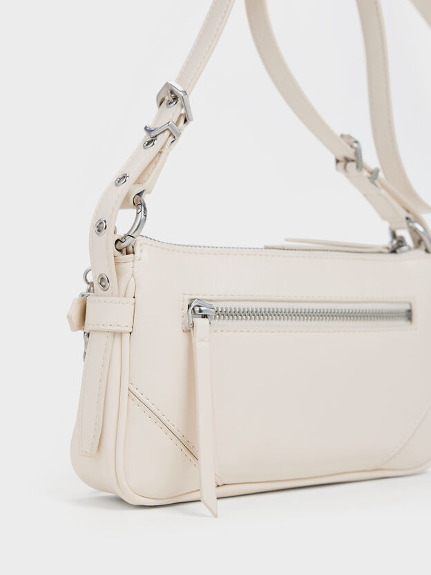 Antonella Chain-Strap Crossbody Bag, Cream, hi-res