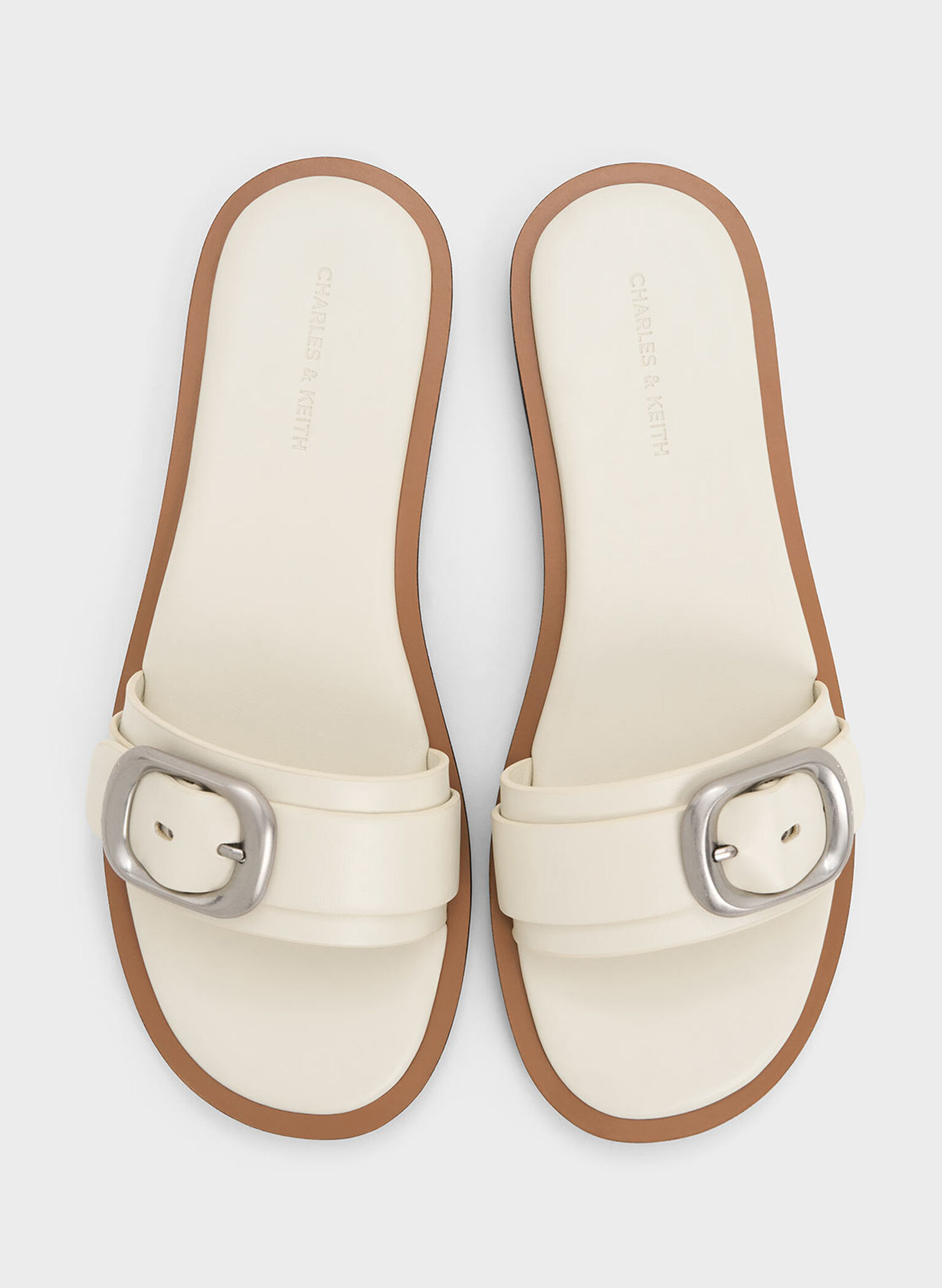 Sandalias de tiras con hebilla, Blanco tiza, hi-res