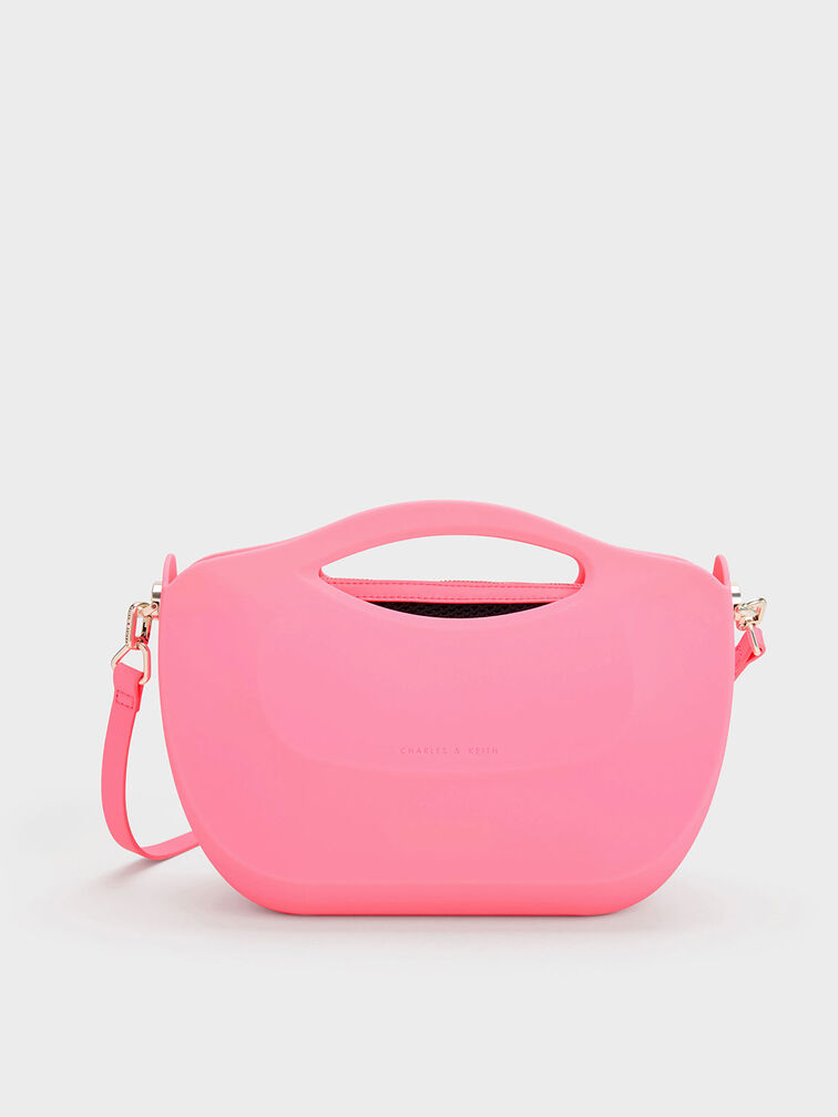 Cocoon Curved Handle Bag - Pink