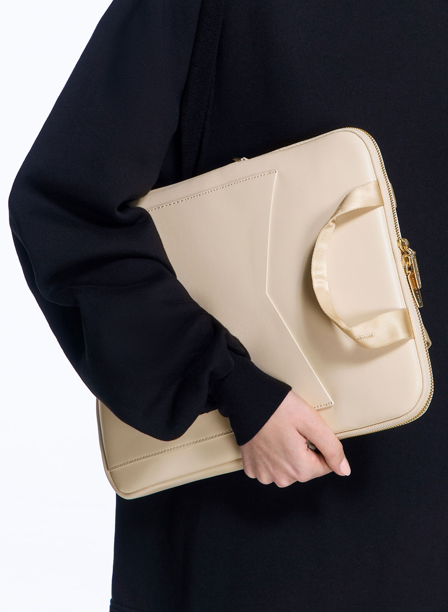 Gaia Laptop Bag, Beige, hi-res