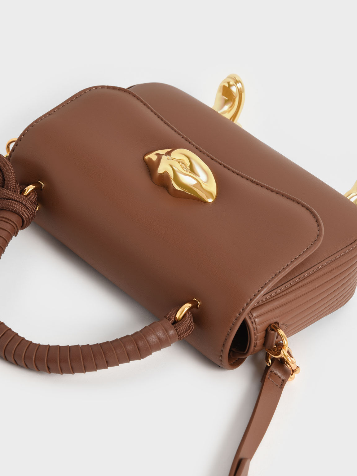 Calliope Top Handle Bag, Chocolate, hi-res