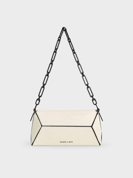 Nasrin Geometric Chain-Handle Shoulder Bag, Multi, hi-res