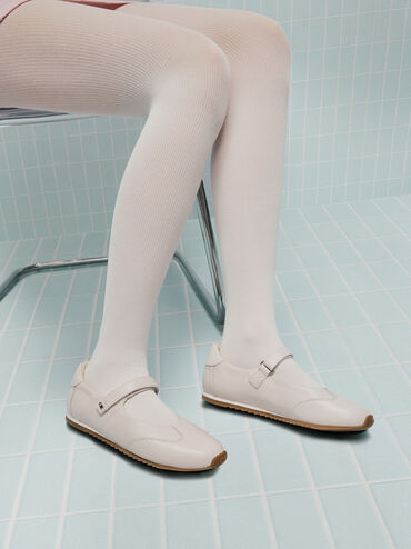 Jace Leather Mary Janes, Chalk, hi-res