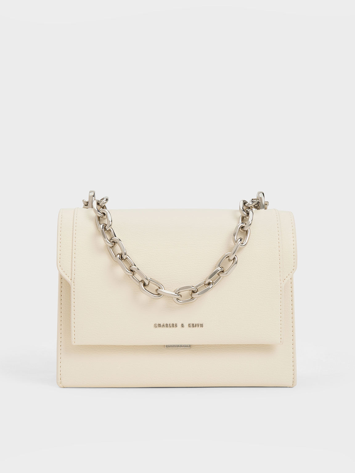 Brennan Chain Handle Crossbody Bag Cream