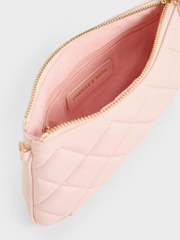 Cressida Quilted Wristlet, Pink, hi-res