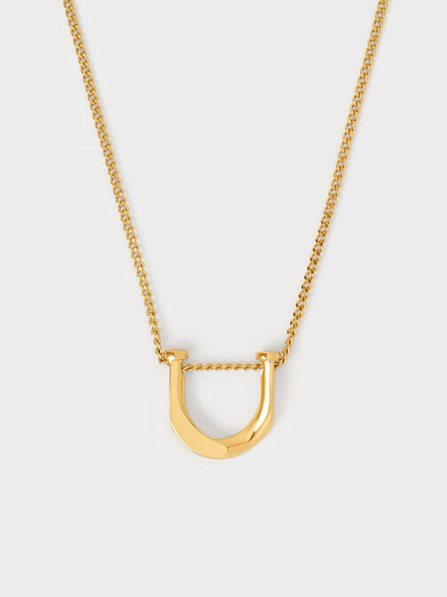 Gabine Necklace, Gold, hi-res