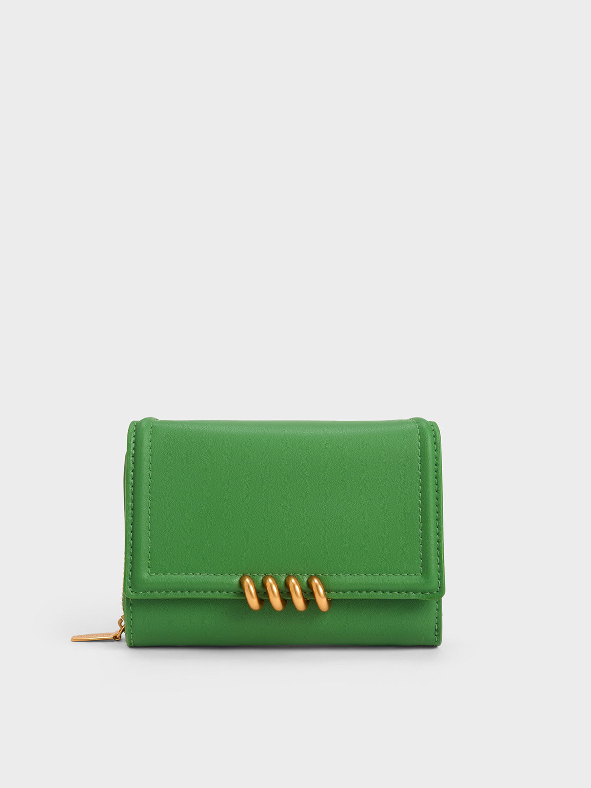 Osiris Metallic Accent Wallet, Green, hi-res