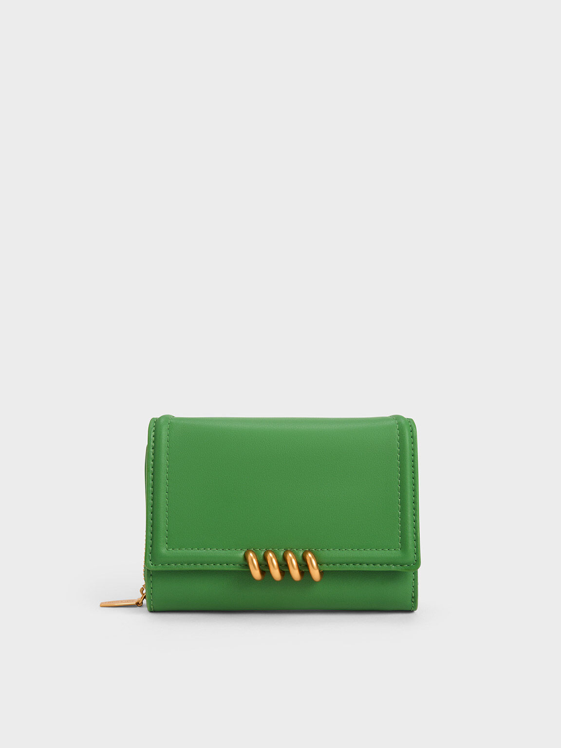 Osiris Metallic Accent Wallet, Green, hi-res