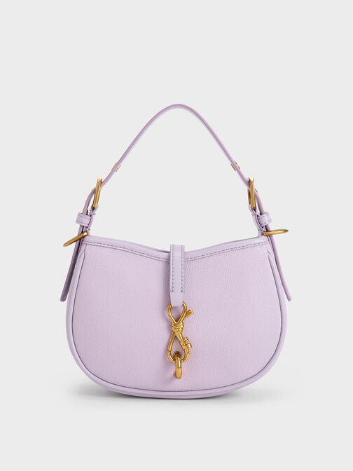 Thessaly Metallic Accent Bag, Lilac, hi-res