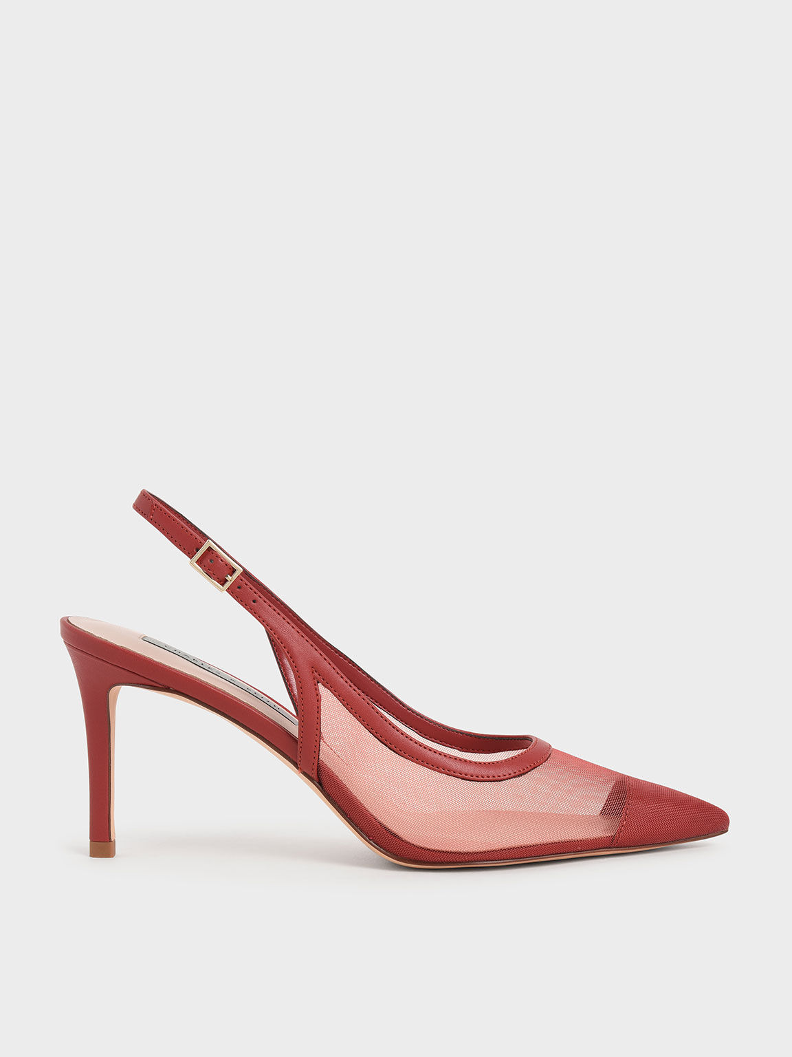 Mesh slingback heels new arrivals