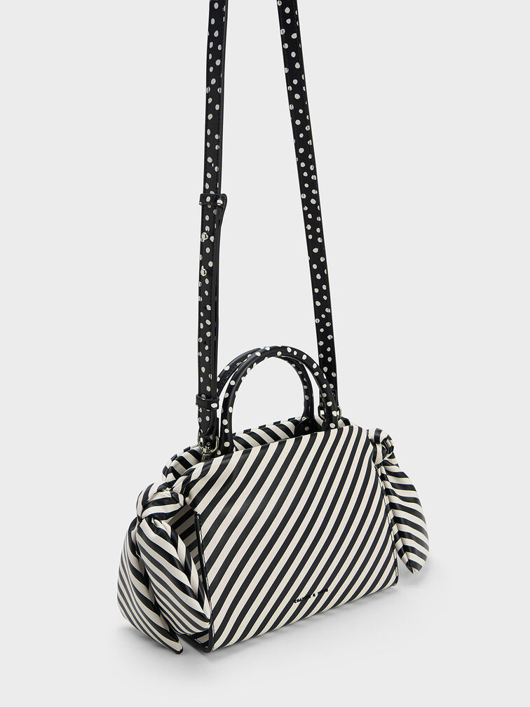 Bow Trapeze Tote Bag, Multi, hi-res