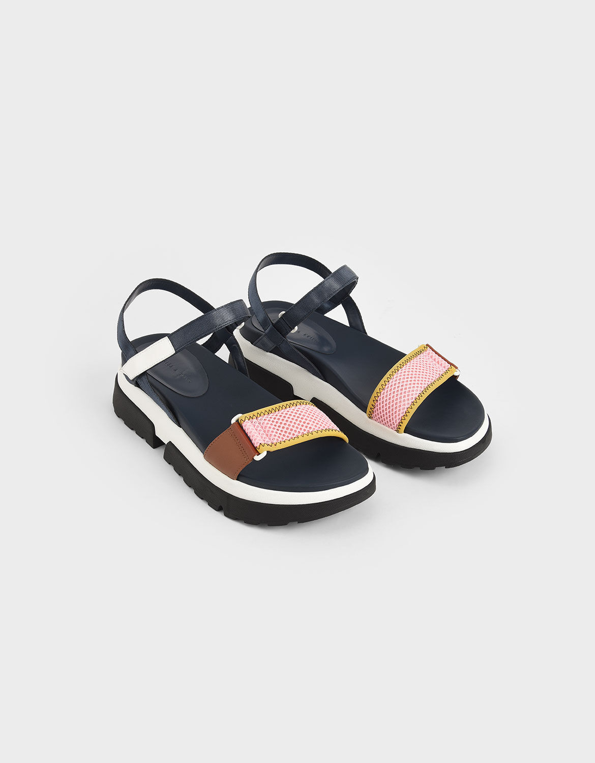 charles and keith mesh flatform sandals