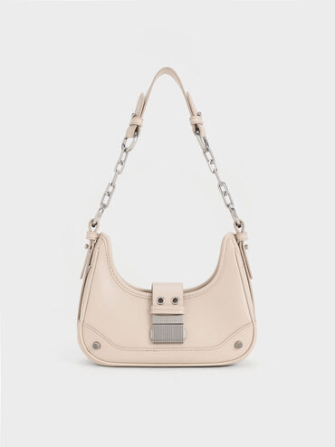 Winslet Belted Hobo Bag, Oat, hi-res