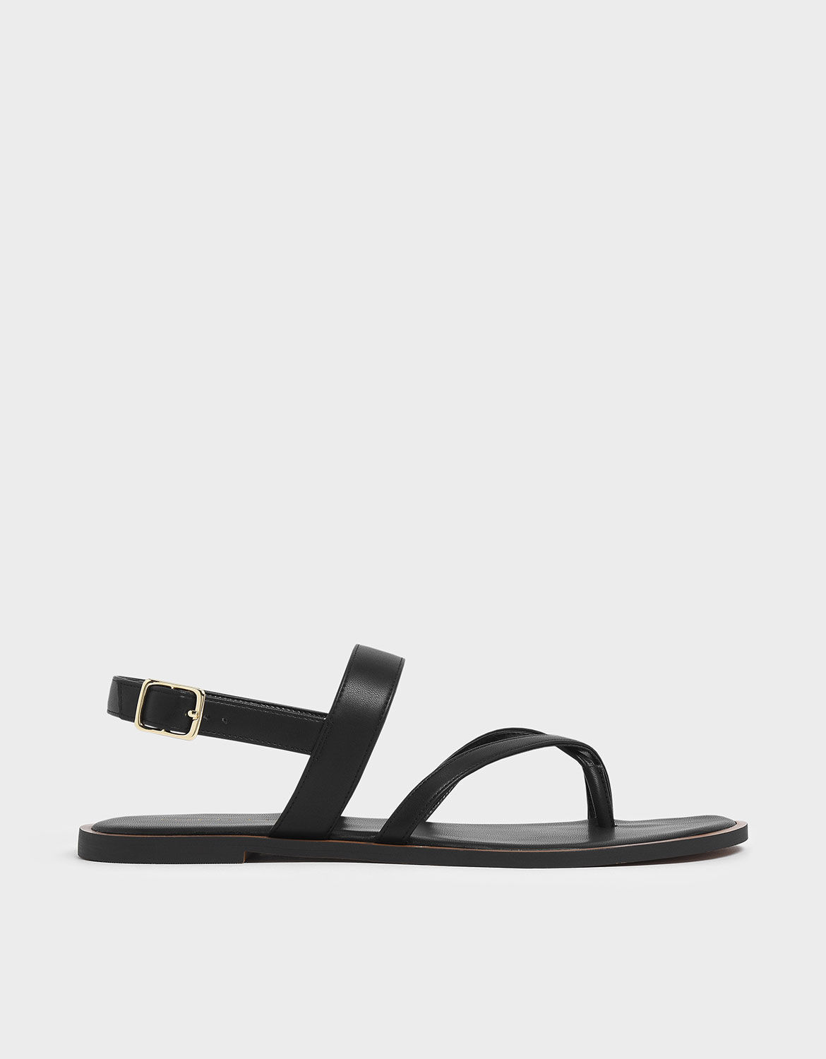 black toe thong sandals