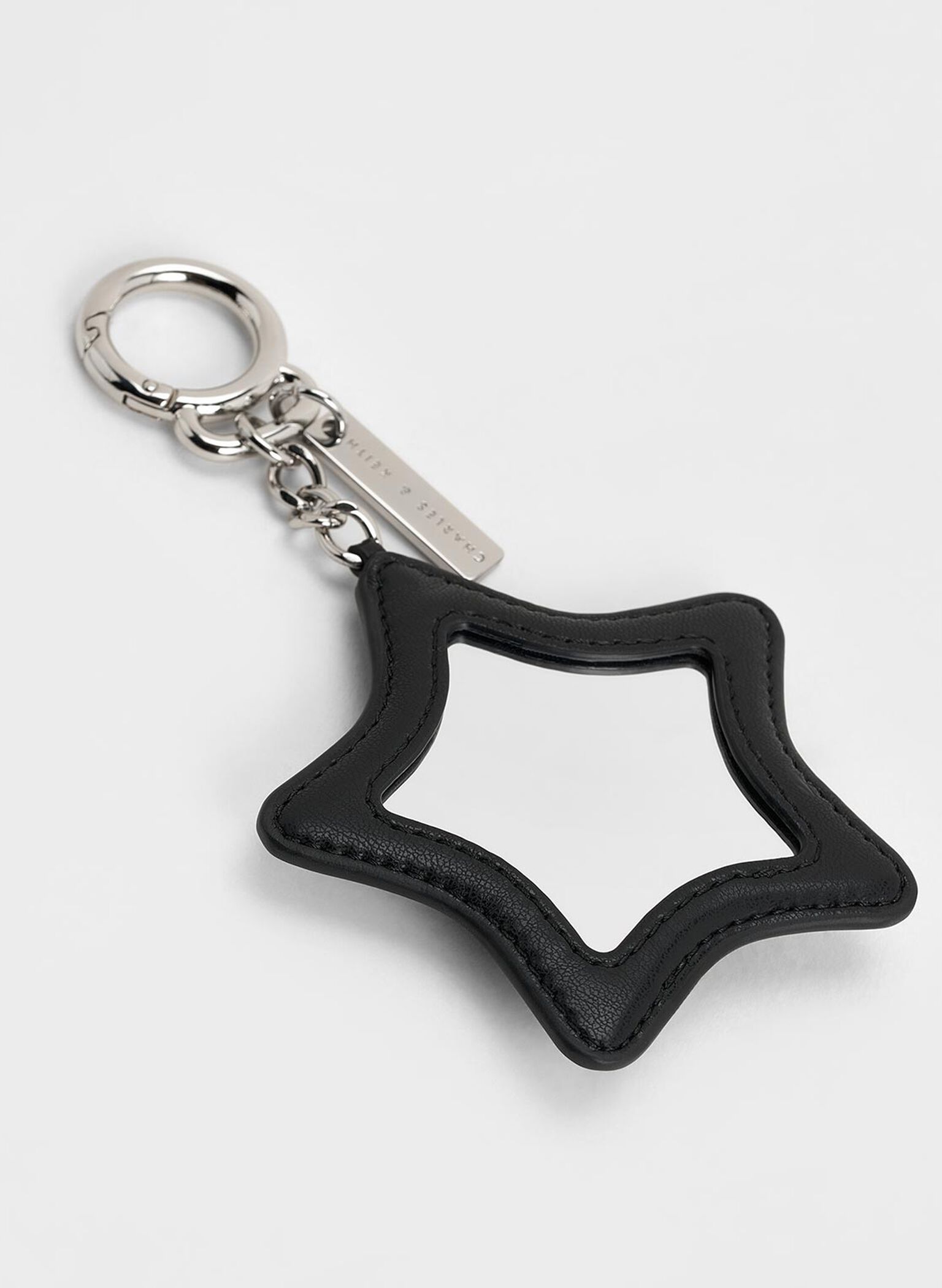 Star Mirror Charm, Noir, hi-res