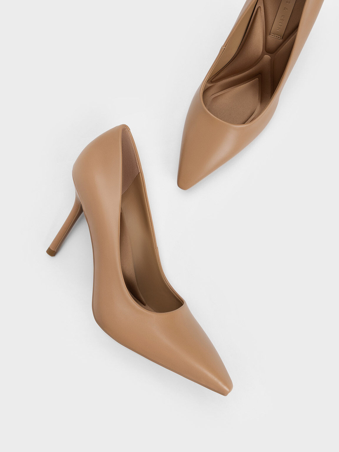 Sand Emmy Stiletto Heel Pumps CHARLES KEITH AU