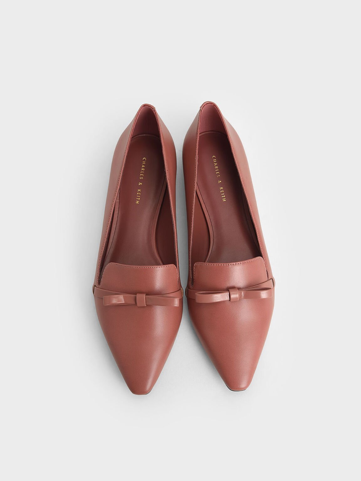 Bow Tie Loafers, Pink, hi-res