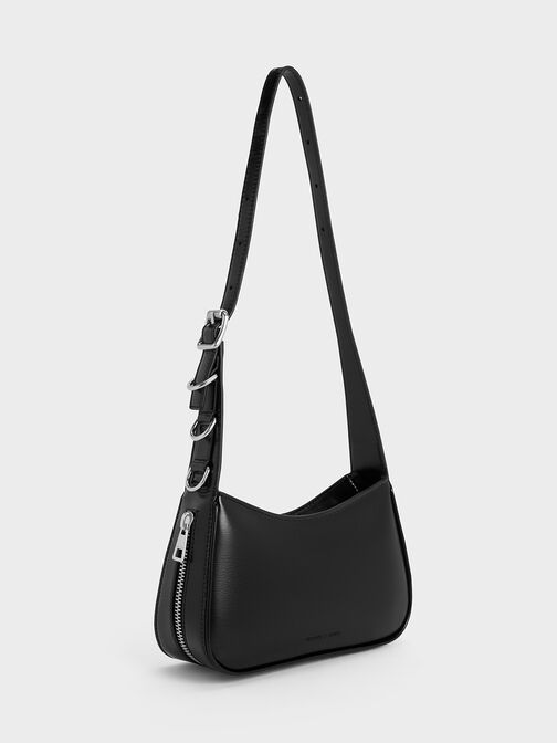 Bolso hobo Rebel, Noir, hi-res