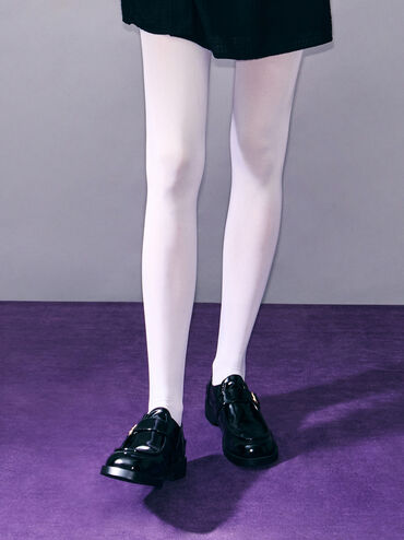 Buckled-Strap Loafers, Black Box, hi-res