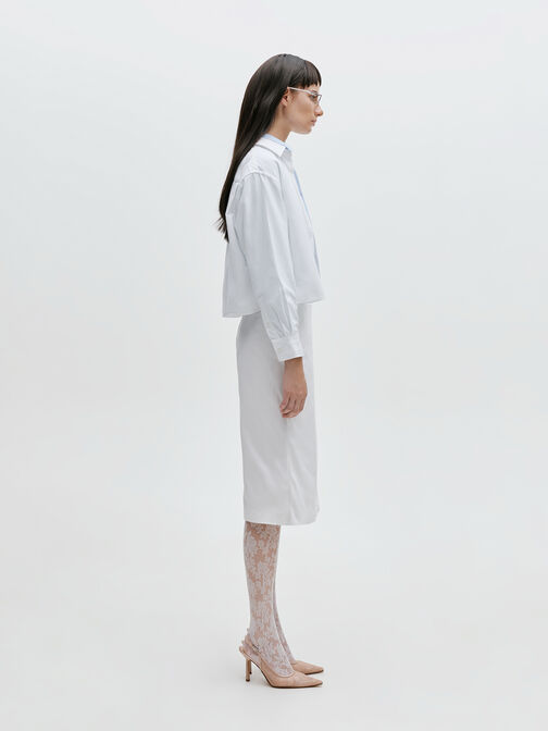 Lace & Satin Slingback Pumps, Nude, hi-res