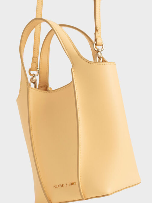 Yellow Tassel Shoulder Bag, CHARLES & KEITH