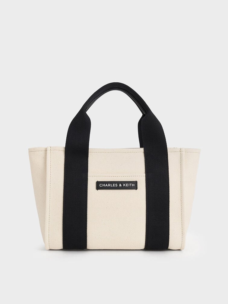 Bolso tote Kay de lona, Multicolor, hi-res