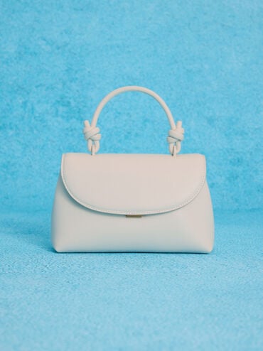Sac à dos modulable à poignée nouée Sammie, Crème, hi-res