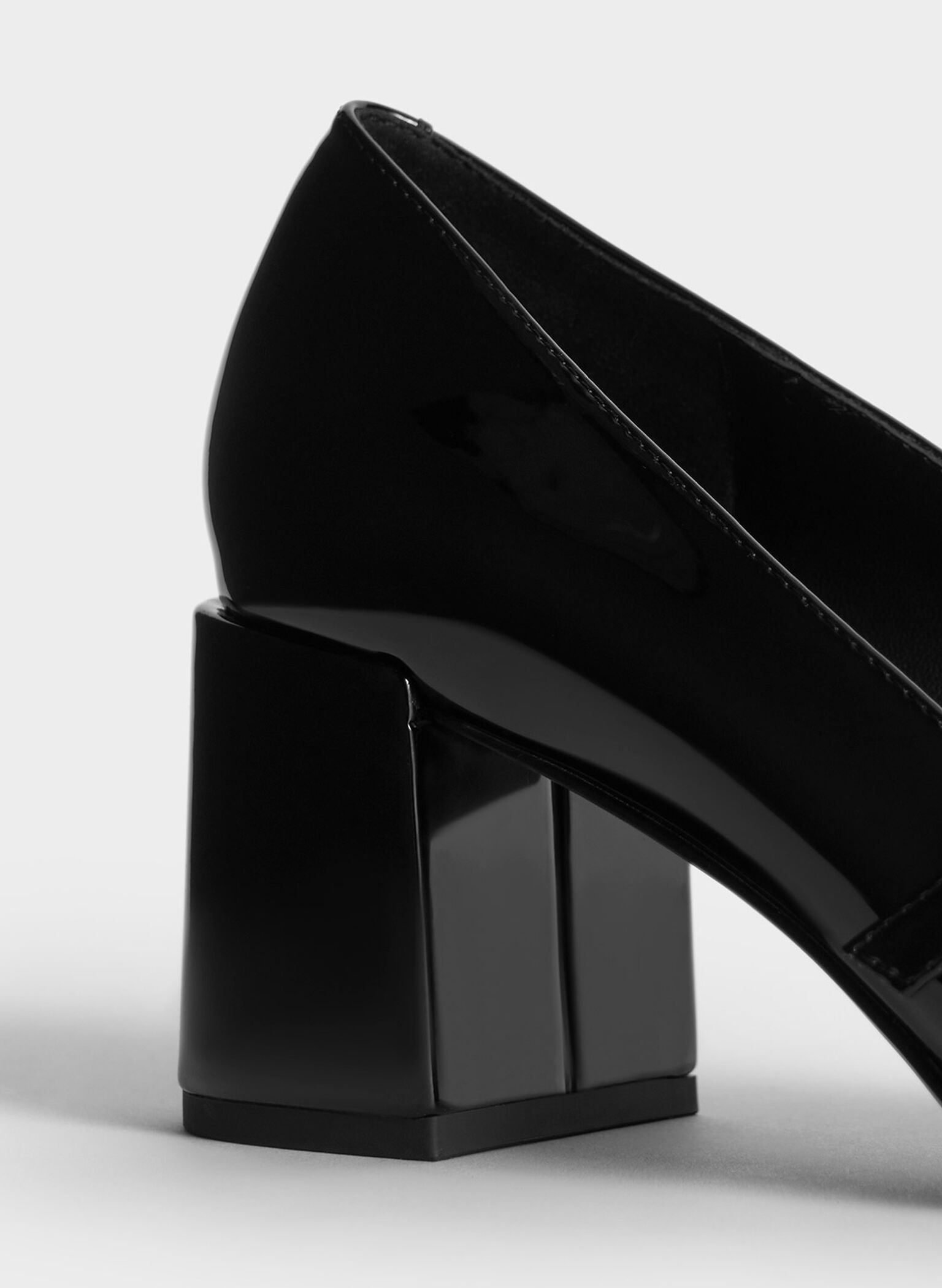 Black Patent Crystal-Embellished Mary Jane Pumps - CHARLES & KEITH US