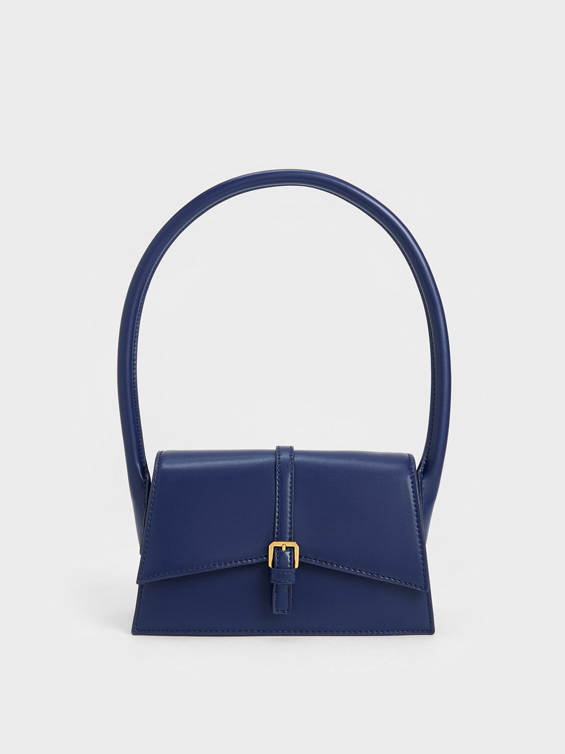 Annelise Belted Trapeze Bag, Navy, hi-res