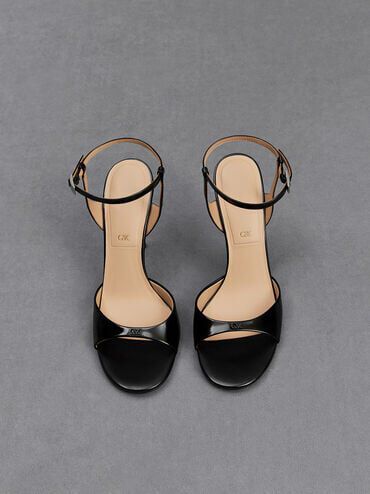 Gray pumps sale with ankle strap