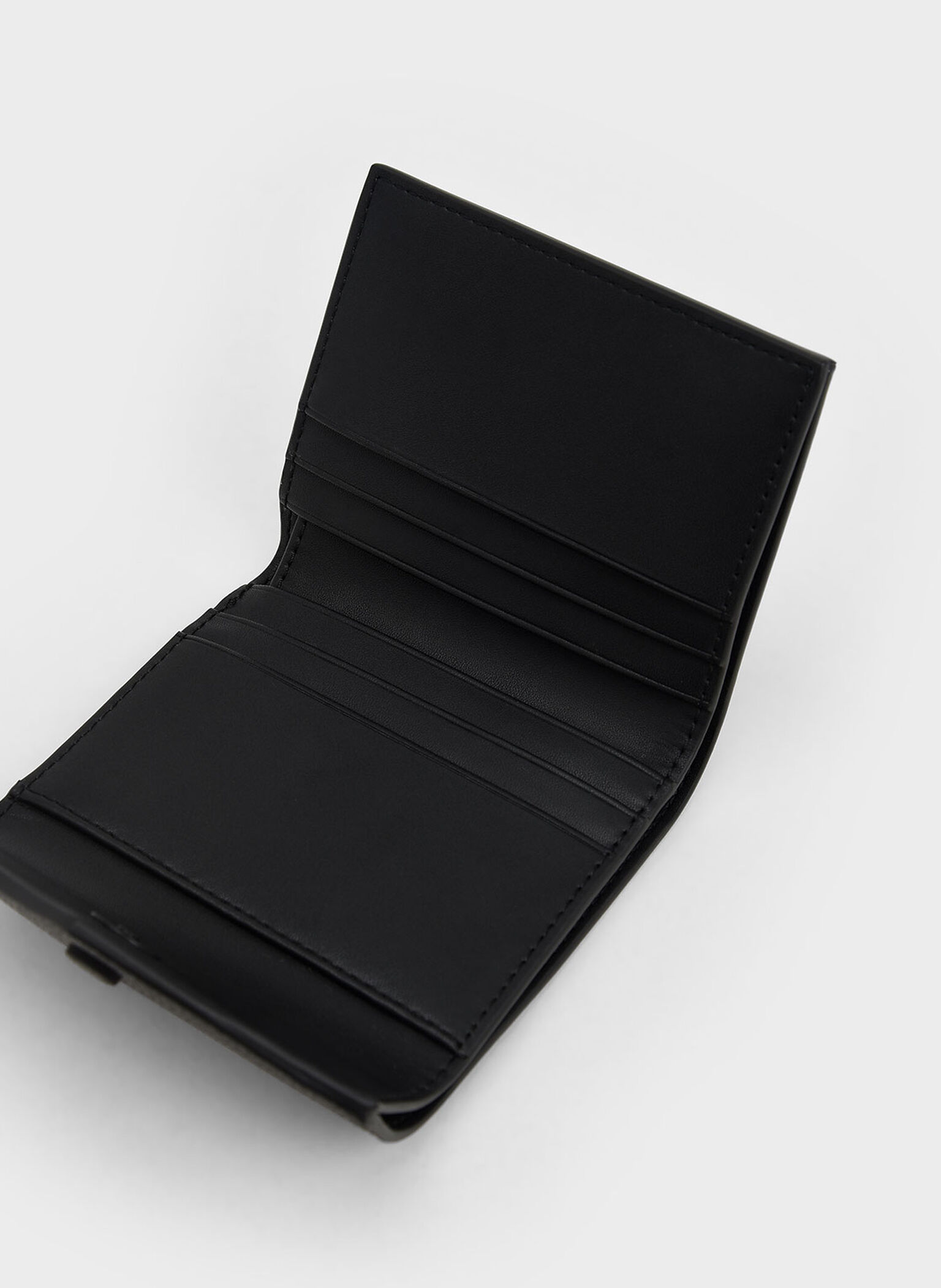 Marlowe Short Envelope Wallet, Black, hi-res