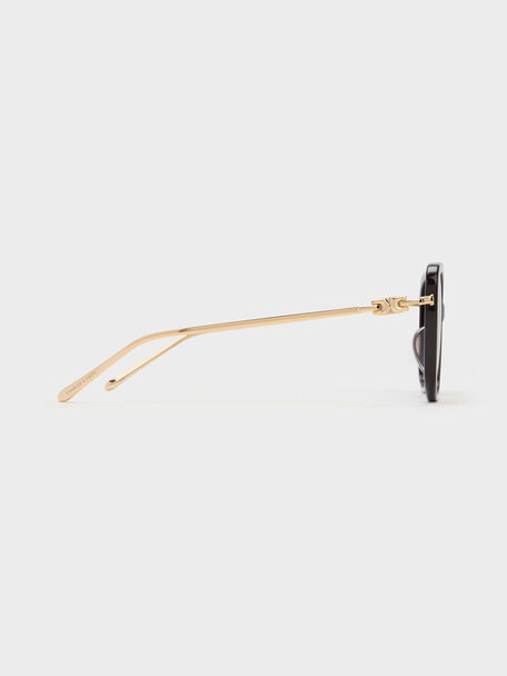 Adalyn Butterfly Sunglasses, Espresso Brown, hi-res