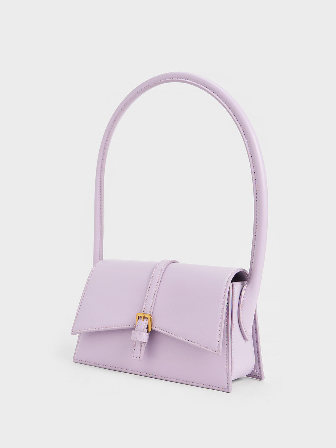 Annelise Belted Trapeze Bag, Lilac, hi-res