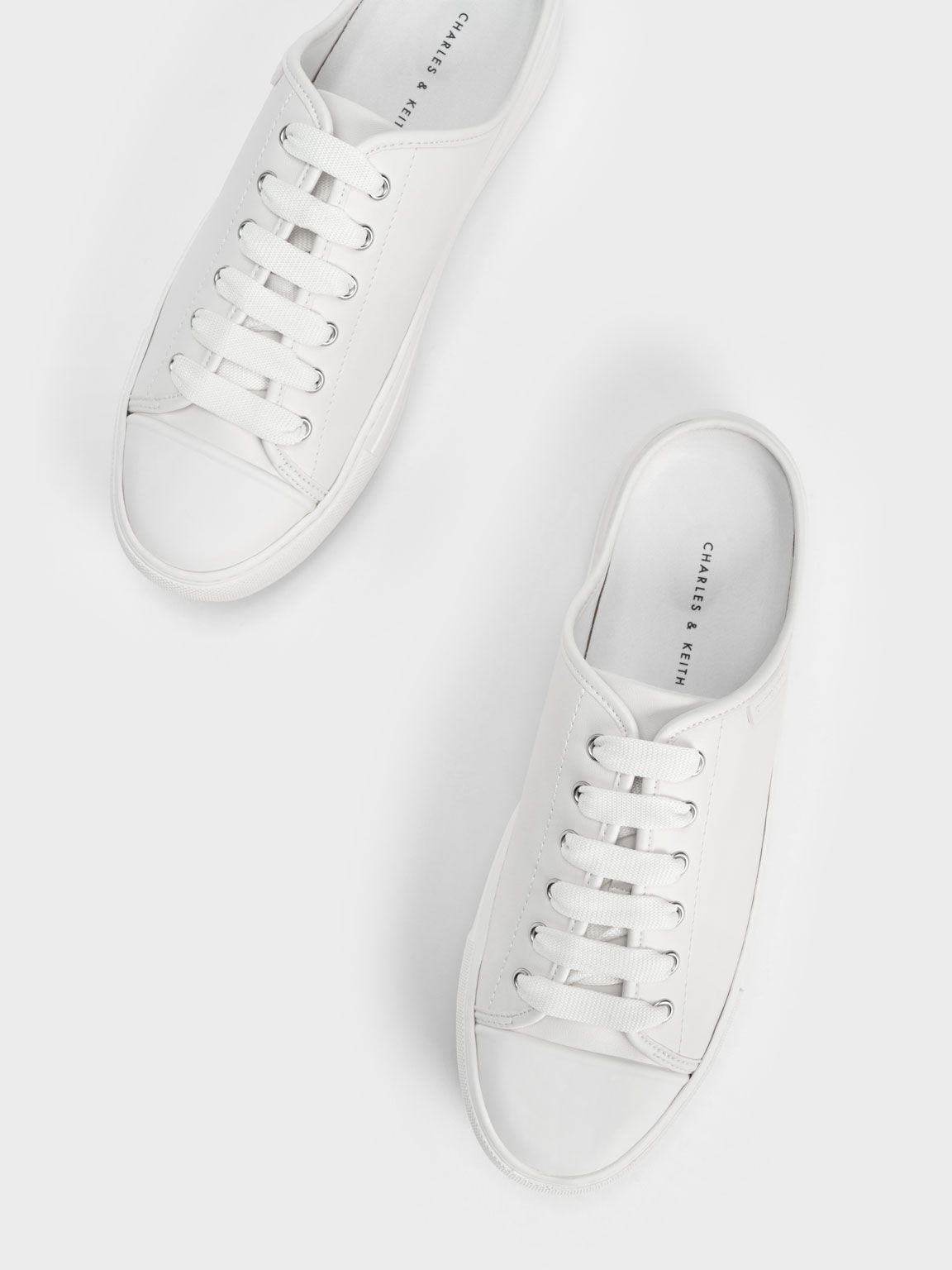 Plain white top sneakers womens