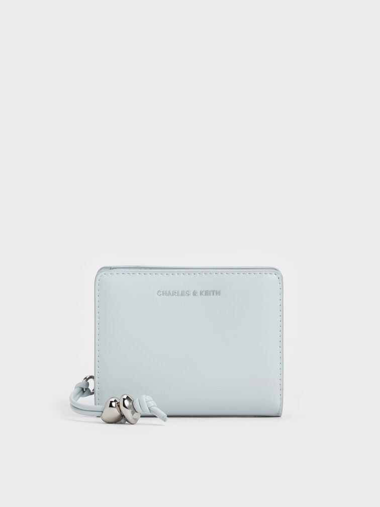 Augustine Sculptural-Detail Small Wallet, Sea Salt Blue, hi-res