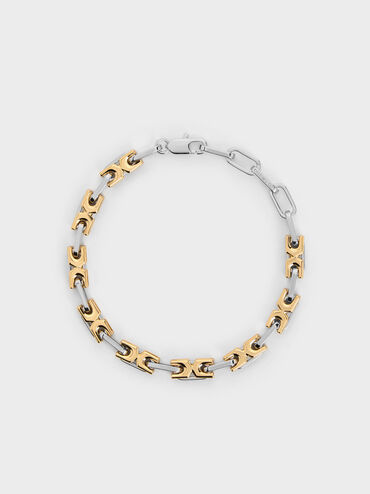 Adalyn Two-Tone Interlocking Bracelet, Multi, hi-res