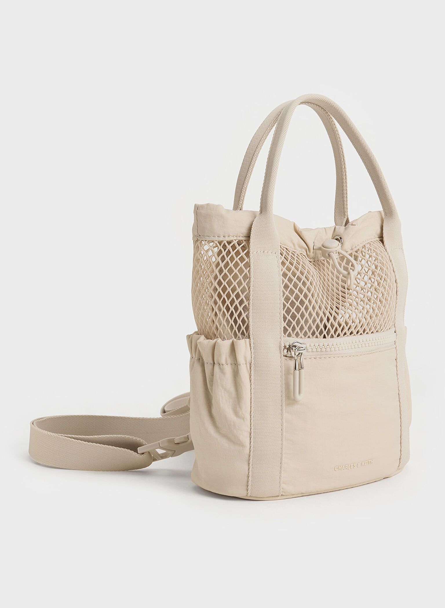 Terra Mesh & Nylon Multi-Way Bag, Oat, hi-res