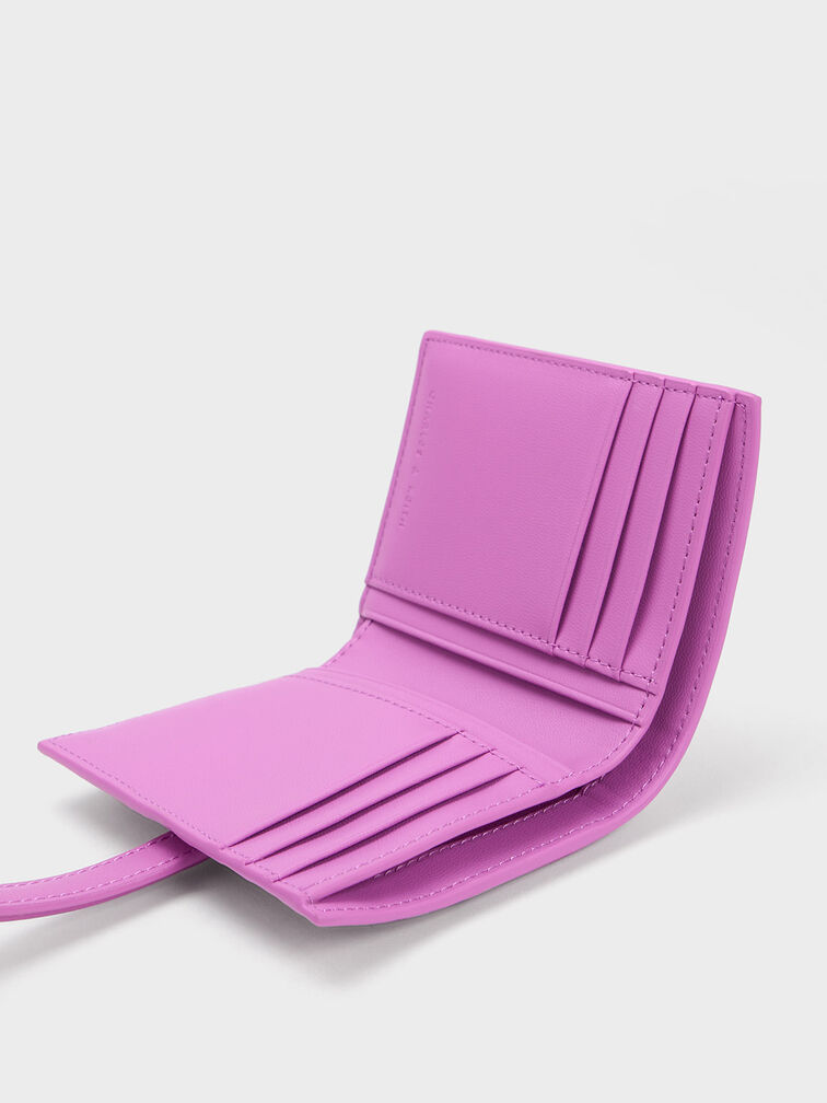 Trudy Metallic Accent Ombre Wallet, Purple, hi-res