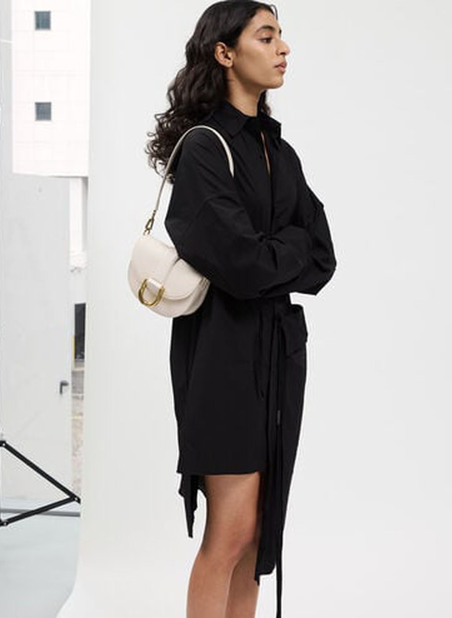 Mini Gabine Saddle Bag, Cream, hi-res