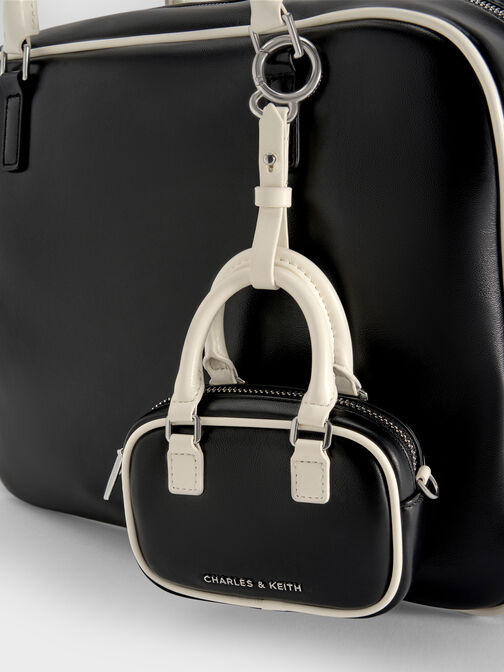 Sianna Two-Tone Bowling-Bag Charm, Multi, hi-res