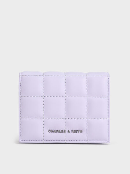 Quilted Mini Wallet, Lilac, hi-res