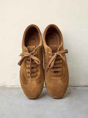 Baskets en daim Jace, Marron, hi-res