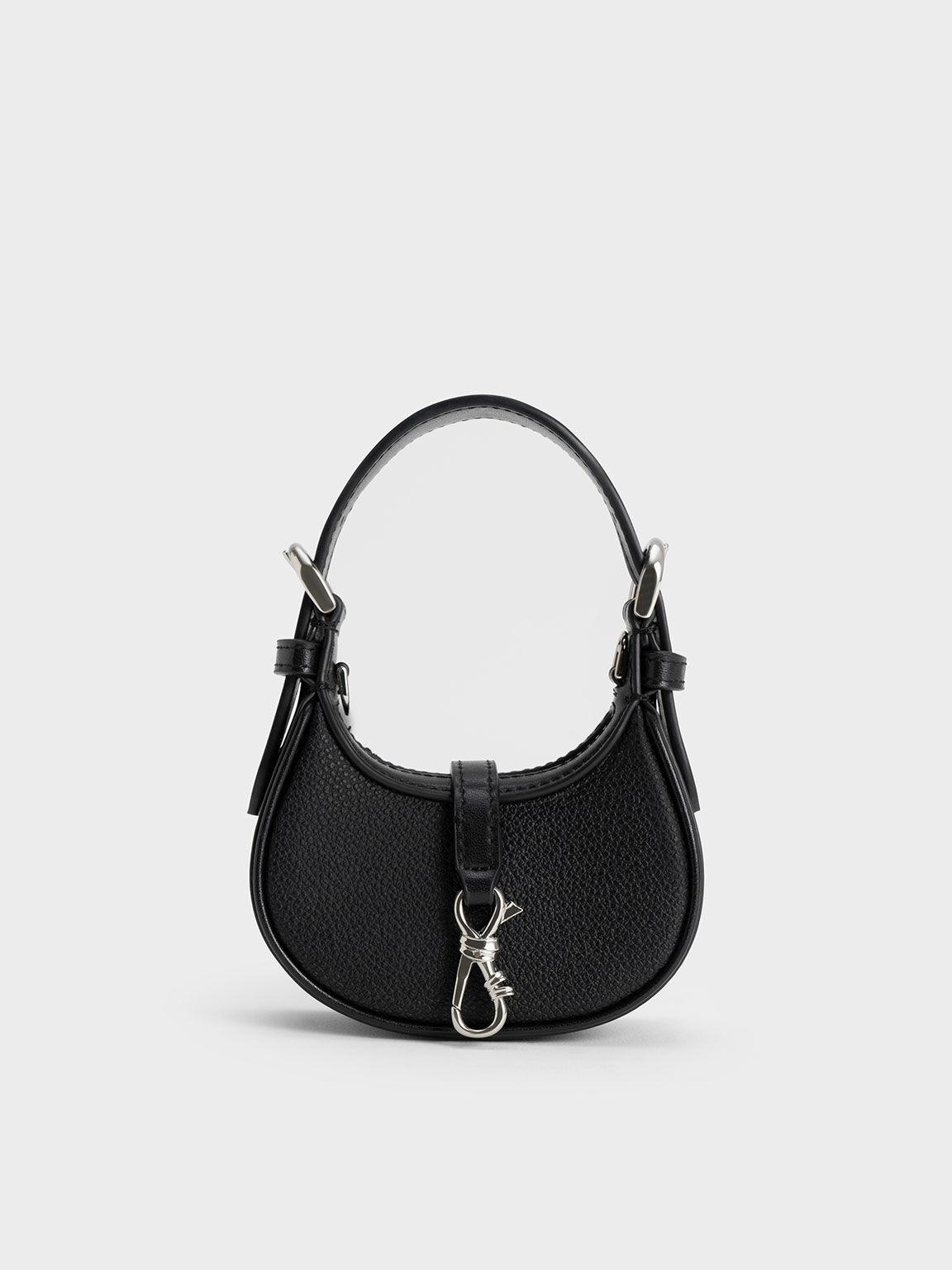 Thessaly Metallic Accent Micro Bag, Black, hi-res