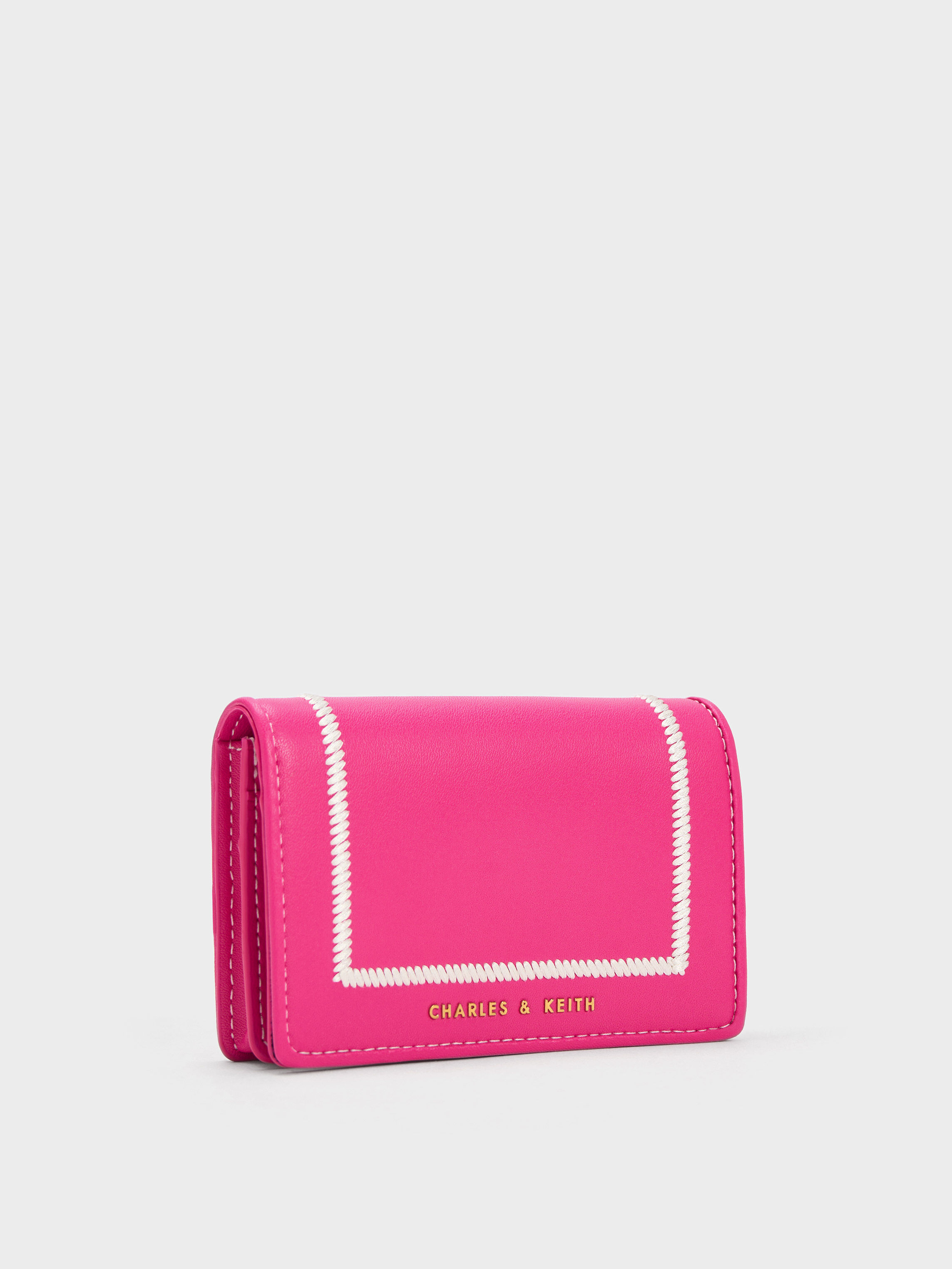 Charles and keith pink wallet cheap