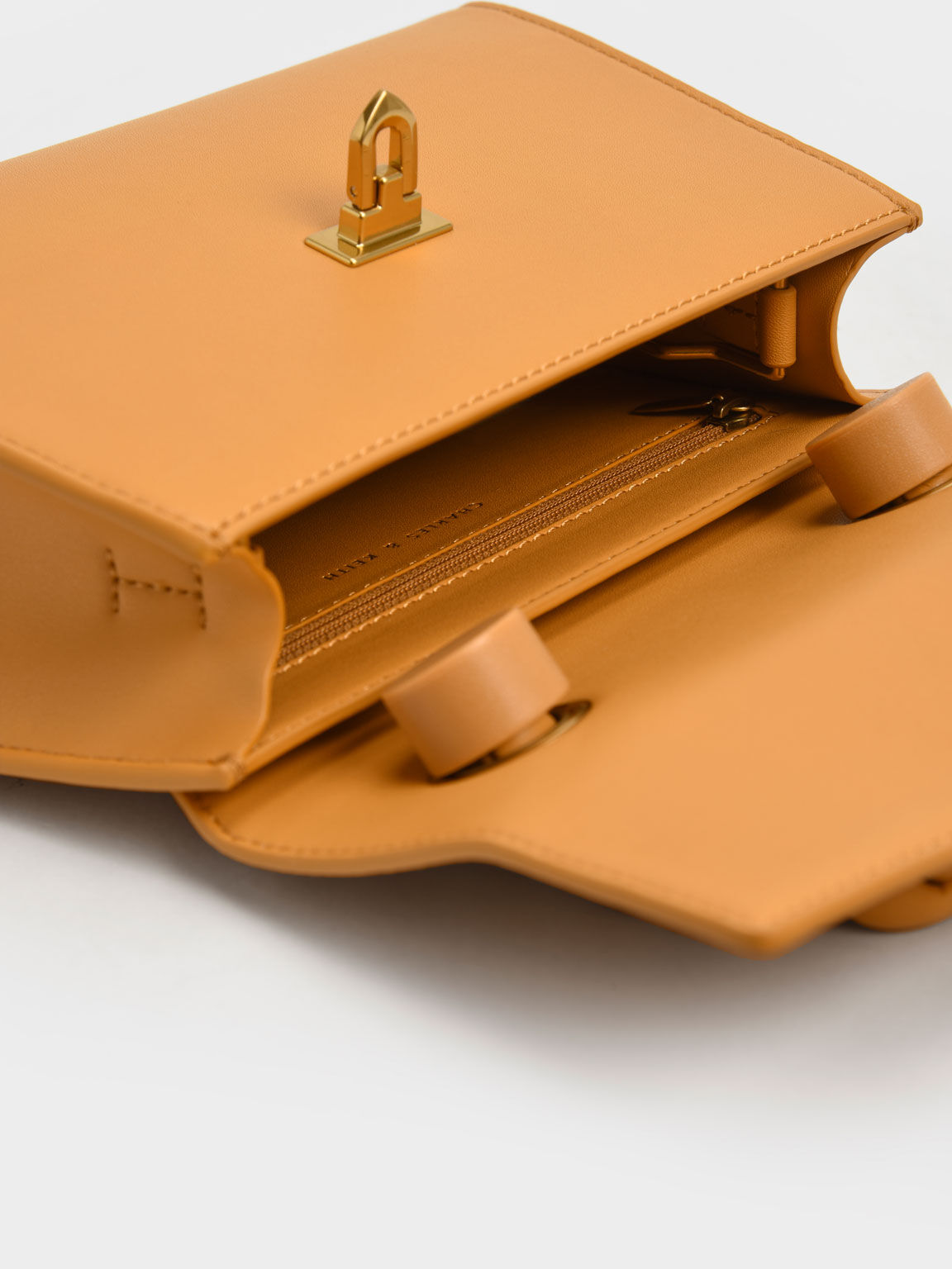 Tallulah Braided Handle Trapeze Bag, Orange, hi-res