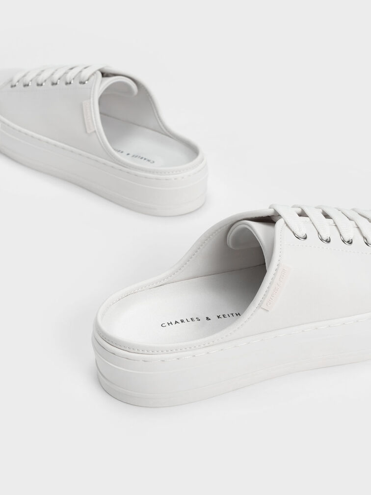 White Slip-On Sneakers - CHARLES & KEITH SG